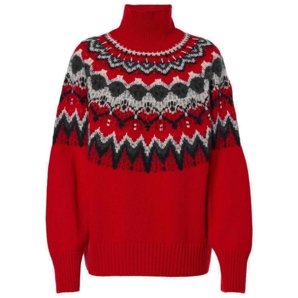 Altuzarra Soleil Fair Isle wool turtleneck sweater Large